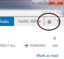 Outlook Web App - Settings Icon