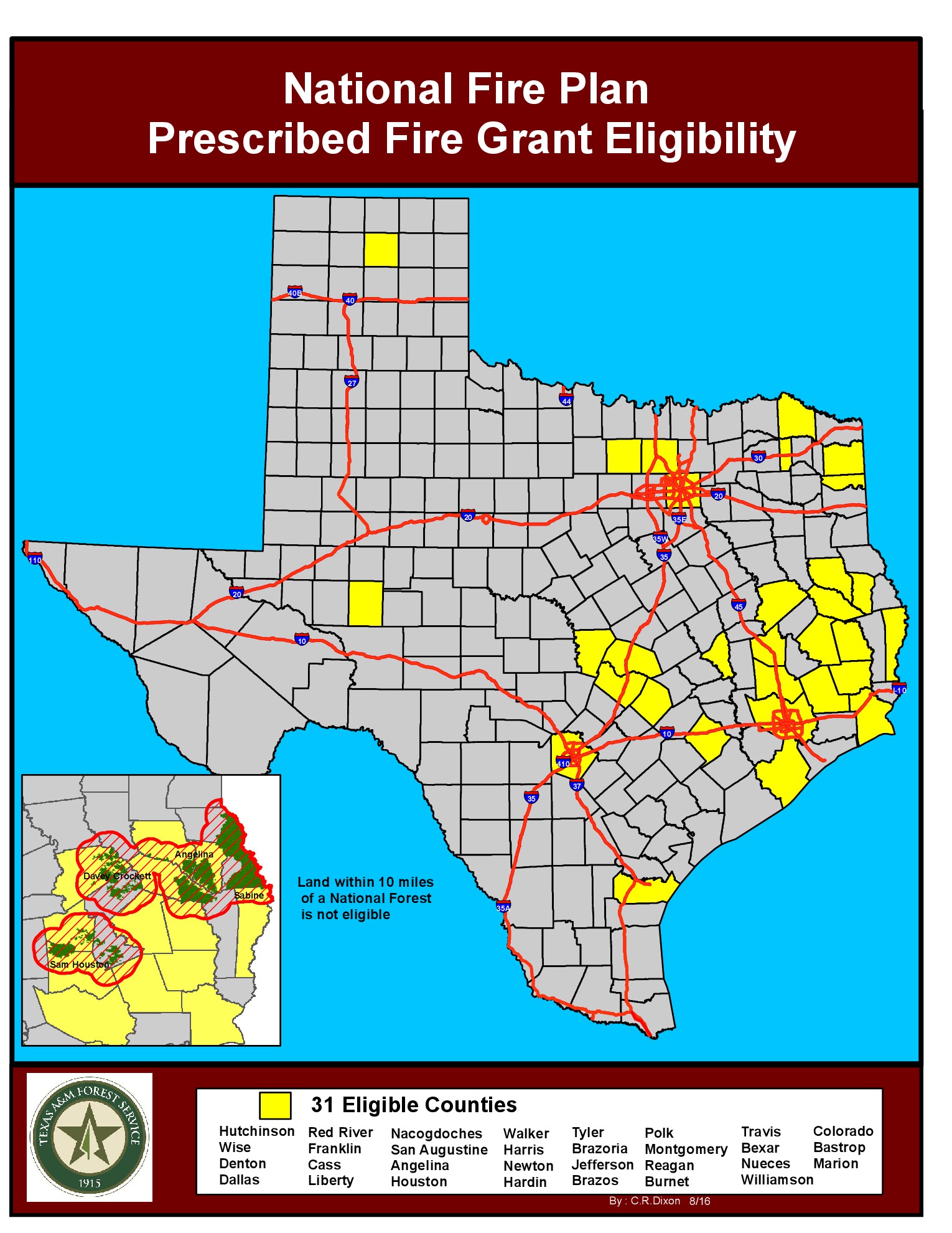 National Fire Plan Grant Eligible Counties