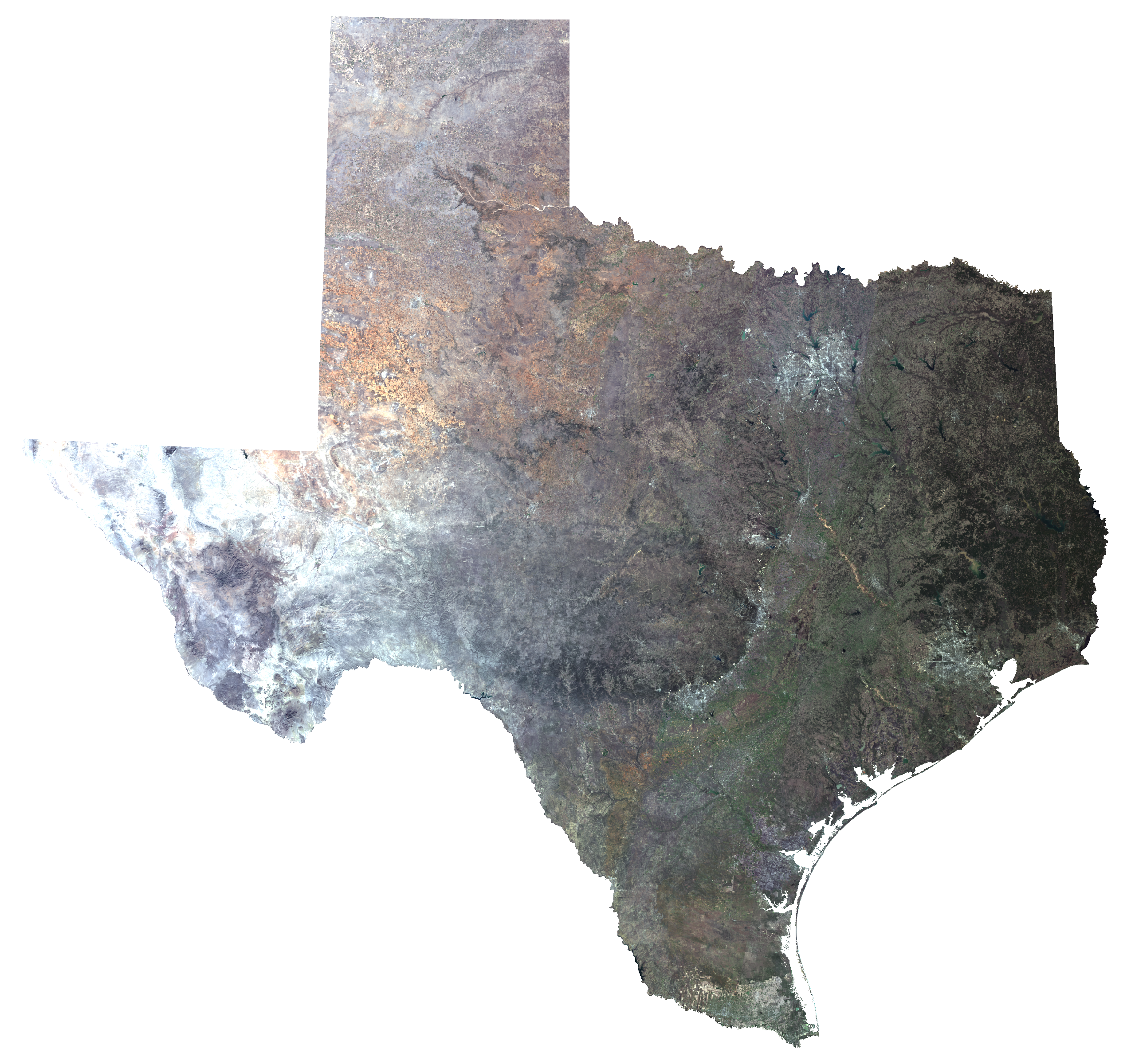 Texas in Winter - Natural Color