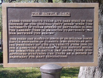 Battle Oaks Sign